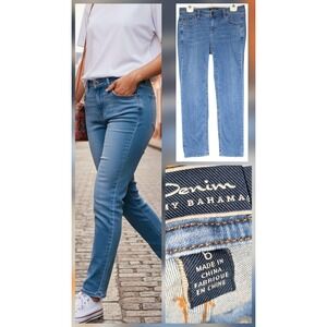 Tommy Bahama Jeans Womens Size 6 32x28 Blue Straight Leg Mid Rise Slim Boyfriend